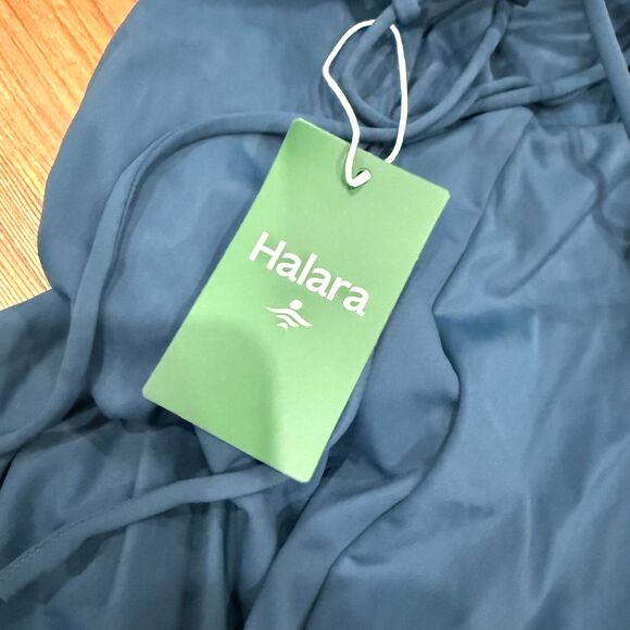 HALARA NWT Softly Zero Ruched Bodycon Dress in Ink Green - Size Small - Picture 7 of 8